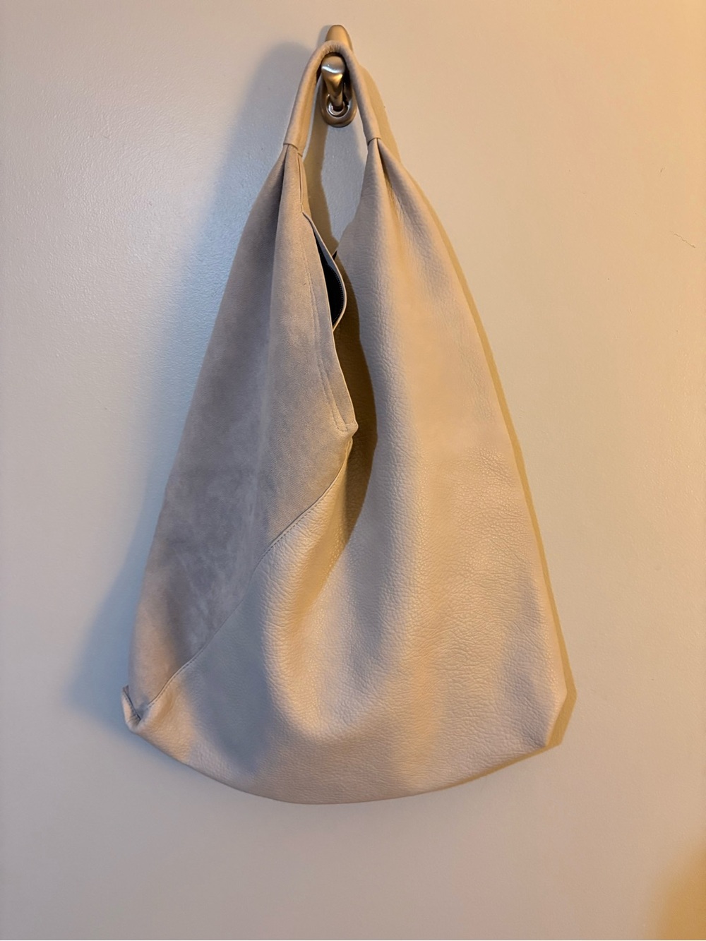 Shiraleah Cream Suede & Leather Hobo - Picture 3 of 5